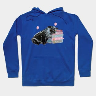 Alfredo-Cat Persian cat lovers books pink Hoodie